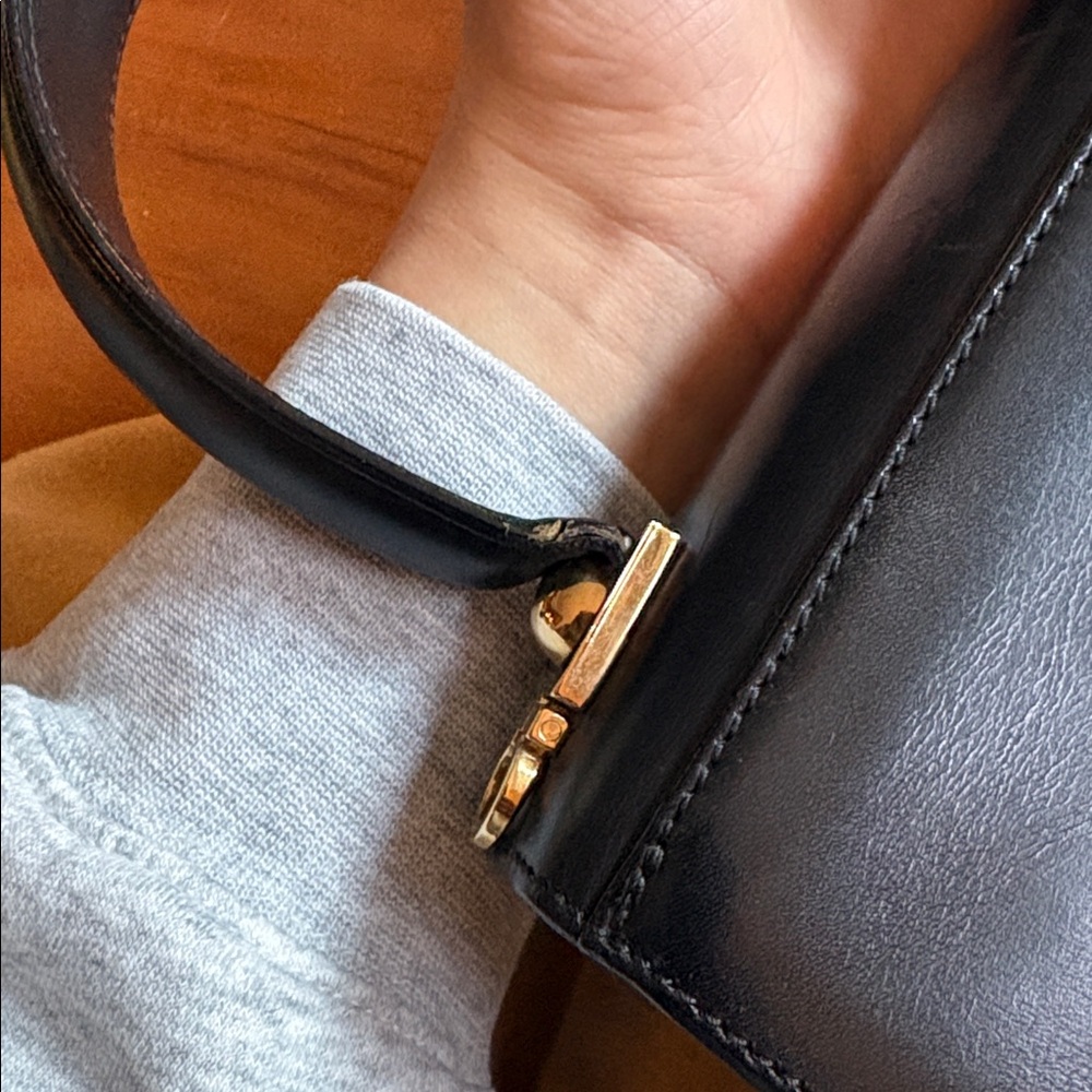 Salvatore Ferragamo black top handle gancini purse - Picture 13 of 14